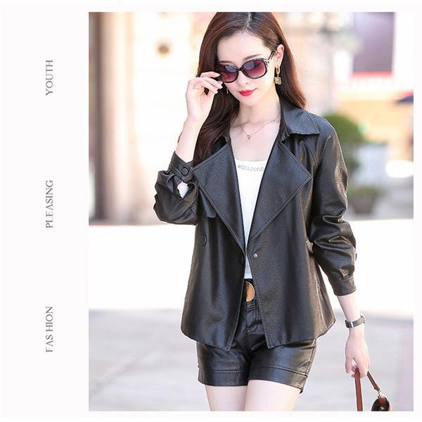 レザージャケット レディース 本革 ショートコート 本革ブルゾン