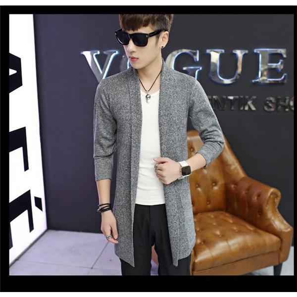 ニット 人気 ボタンレス カーディガン メンズ 着流し コーディガン ロングカーディガン ニットカーデ アウター トップス 着流し 21 秋 冬 64sep21nzzks16 中島ストアー 通販 Yahoo ショッピング