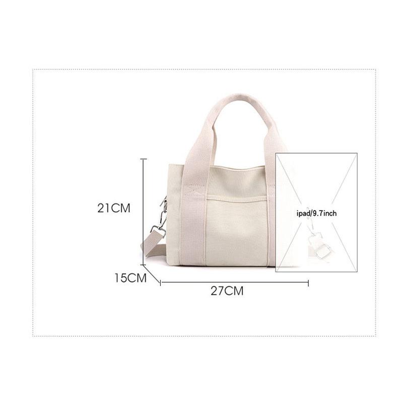 2点目100円OFF トートバッグ 帆布 レディース ファスナー付き