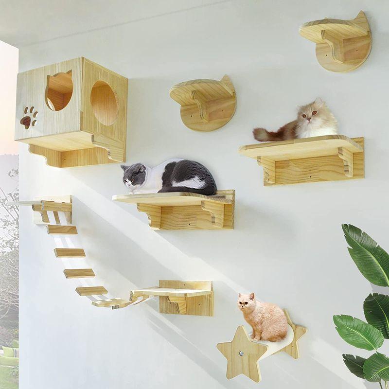 賃貸でもok! キャットウォーク 猫用品 吊り橋 遊び場。