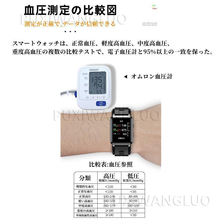 スマートウォッチ 日本製センサー 1.65インチ大画面 エアバッグ付く血圧計 体温 血中酸素SpO2 心拍数 健康管理 着信通知 呼吸率 運動モード 2023年 スマートウォッチ 日本製センサー 65インチ大画面 エアバッグ付く血圧計 体温 血中酸素SpO2 心拍数 健康管理 着信通知 呼吸率 運動モード 2023年
