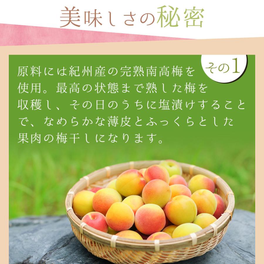 梅干し 父の日 紀州産 南高梅 しらら 700g (350g×2) 塩分5％ 中田食品 ギフト 2024 贈答 減塩 うめぼし 梅干 和歌山県産｜nakatafoods｜04