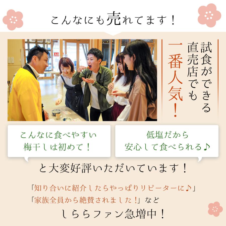 梅干し 父の日 紀州産 南高梅 しらら 700g (350g×2) 塩分5％ 中田食品 ギフト 2024 贈答 減塩 うめぼし 梅干 和歌山県産｜nakatafoods｜07