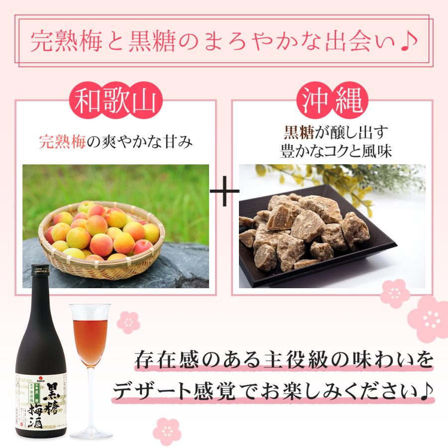 梅酒 紀州 南高梅 黒糖梅酒 720ml 中田食品 熟成貯蔵 果実酒｜nakatafoods｜02