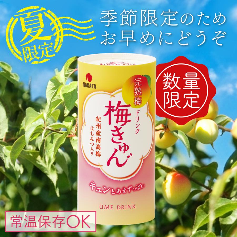 中田食品 梅ジュース 完熟梅ドリンク 梅きゅん ギフト 和歌山県産 紀州