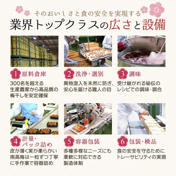 【完売しました】梅干し はちみつ梅 減塩 450g 塩分3％ 中田食品 お試し 紀州産 南高梅 和歌山 数量限定 送料無料｜nakatafoods｜06