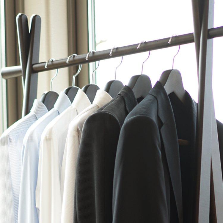 NAKATA HANGER 日本製 木製メンズ スーツハンガー 5本組 NAKATA HANGER 日本製 木製メンズ スーツハンガー 5本組