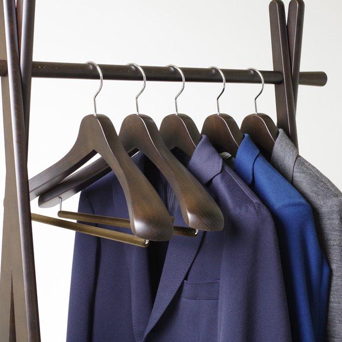 NAKATA HANGER 日本製 木製メンズ スーツハンガー 5本組 NAKATA HANGER 日本製 木製メンズ スーツハンガー 5本組