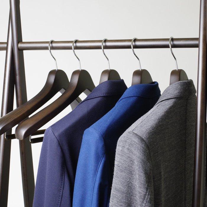 NAKATA HANGER 日本製 木製メンズ スーツハンガー 5本組 NAKATA HANGER 日本製 木製メンズ スーツハンガー 5本組
