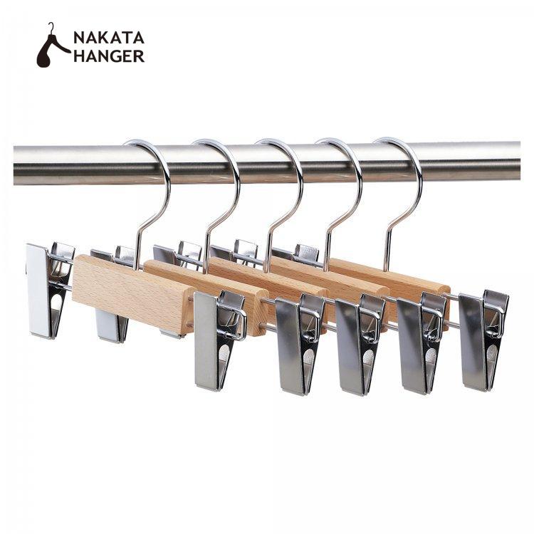 SET-08/キッズボトムハンガー 5本組/ナチュラル【ナカタハンガー 公式/国産木製ハン ガー/中田工芸製/中田ハンガー】 | NAKATA HANGER