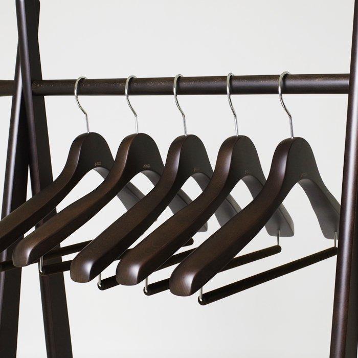 NAKATA HANGER SET-15/メンズスーツハンガー 5本組/スモーク NAKATA HANGER SET-15/メンズスーツハンガー 5本組/スモーク
