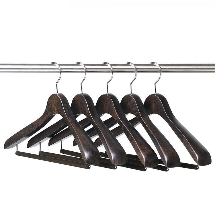 NAKATA HANGER SET-15/メンズスーツハンガー 5本組/スモーク NAKATA HANGER SET-15/メンズスーツハンガー 5本組/スモーク