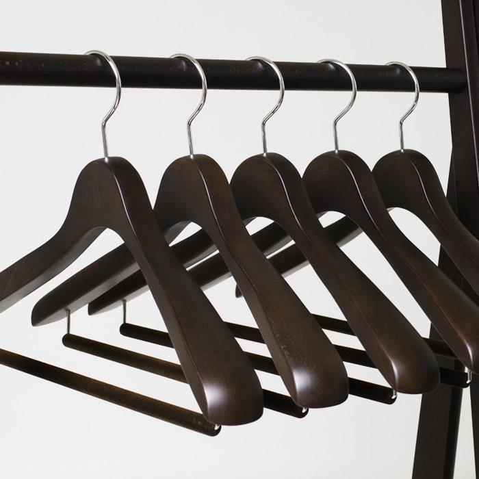 NAKATA HANGER SET-15/メンズスーツハンガー 5本組/スモーク NAKATA HANGER SET-15/メンズスーツハンガー 5本組/スモーク