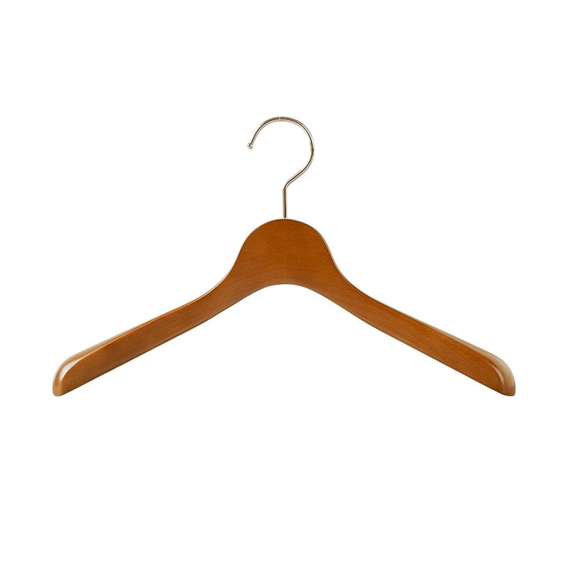 【中田工芸】WR-03-MB/レディスジャケットハンガー/メープルブラウン【produced by NAKATA HANGER（ナカタハンガー）WARDROBE（ワードローブ）】 | 
