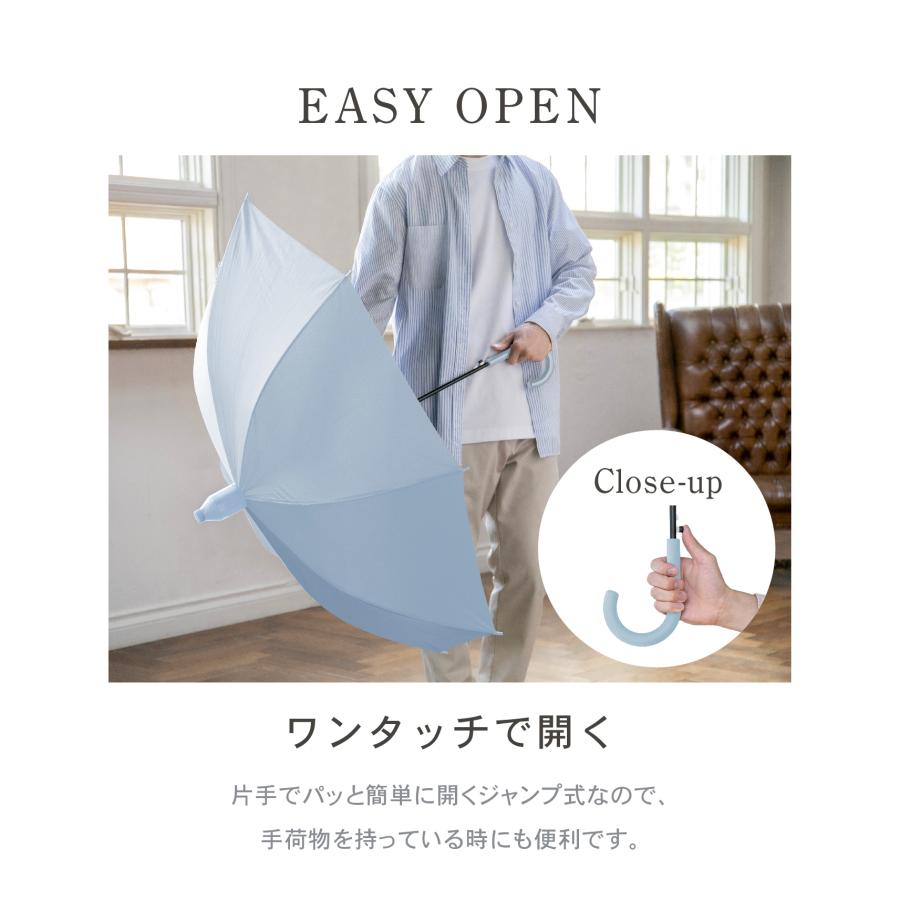 NaturalBasic 傘 長傘 雨傘 カバー付き ぬれないんブレラ 60cm 65cm