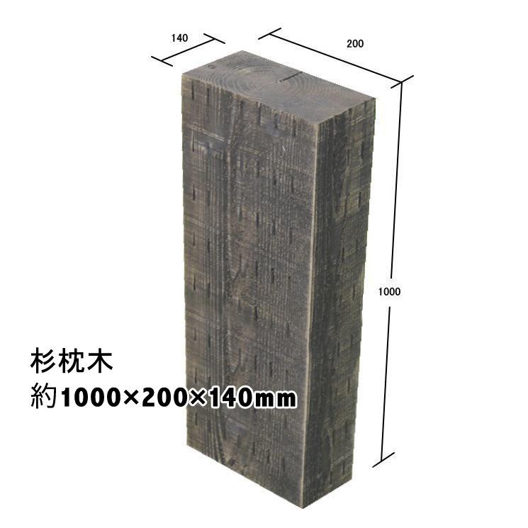 新品なのにアンティーク感たっぷり中古風仕上げ！国産枕木☆白蟻対策済◎約1000×約200×約140 選べる２色【チョコレート/ブラック】安心安全 防腐防蟻処理済　 |  | 01