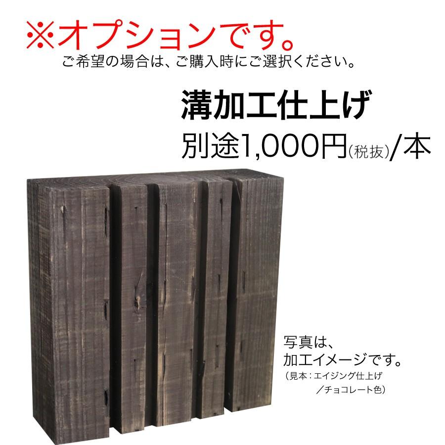 新品なのにアンティーク感たっぷり中古風仕上げ！国産枕木　白蟻対策済　約1200×約200×約140 選べる２色（チョコレート/ブラック）安心安全 防腐防蟻処理済　 |  | 05
