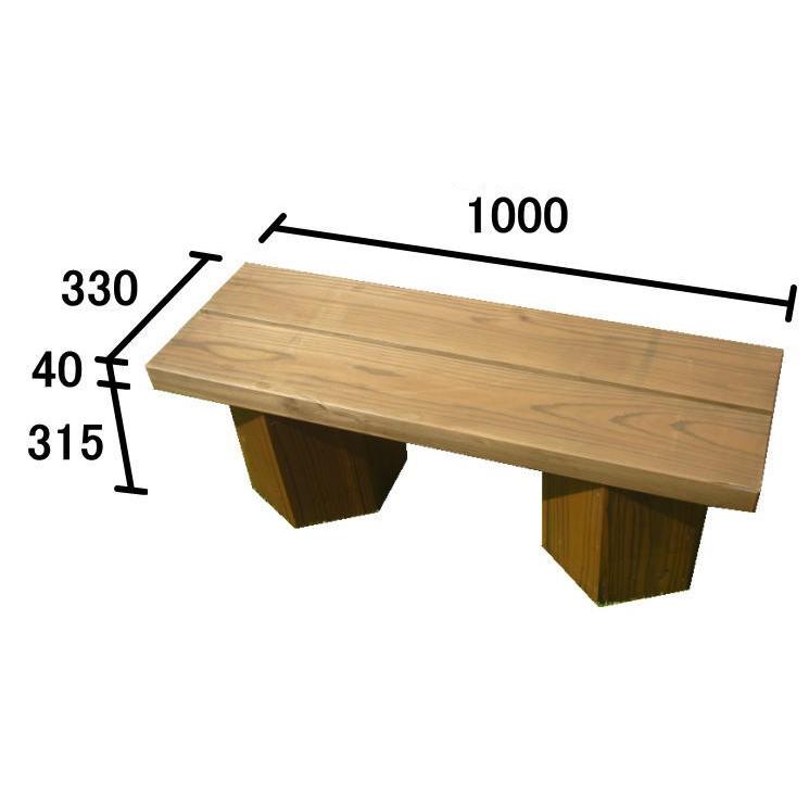 （ベンチセット品ーＭタイプ）長さ約1000ｍｍ×奥行約330ｍｍ×高さ約355ｍｍ：多機能プランター　はっちBOXシリーズ（二人掛けベンチ/ベンチ/盆栽棚/木製） |  | 12