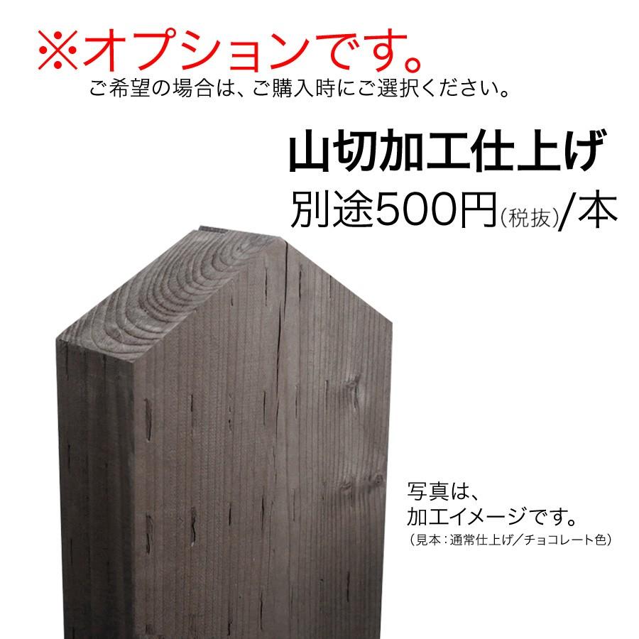 見栄え抜群！国産枕木　白アリ対策済　設置するなら天然木！約1400×約200×約140　選べる２色（チョコレート/ブラック）安心安全 防腐防蟻処理済品 |  | 06