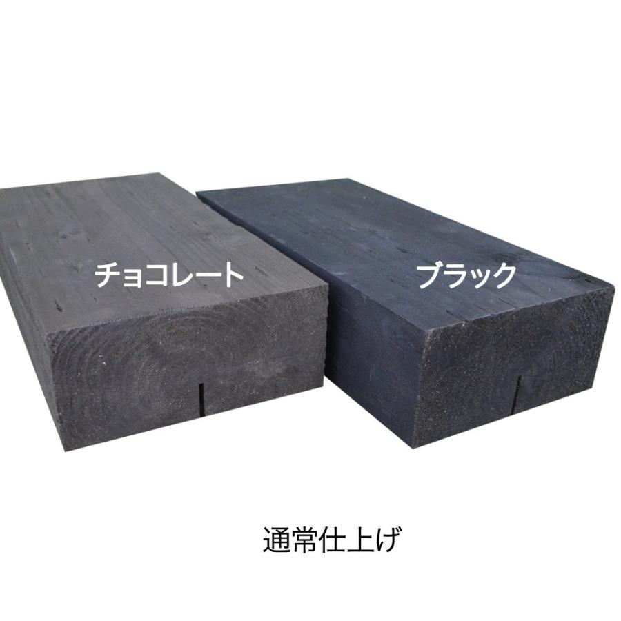 見栄え抜群！国産枕木☆白アリ対策済◎設置するなら天然木！約2000×約200×約140　選べる２色【チョコレート/ブラック】安心安全 防腐防蟻処理済品 |  | 02