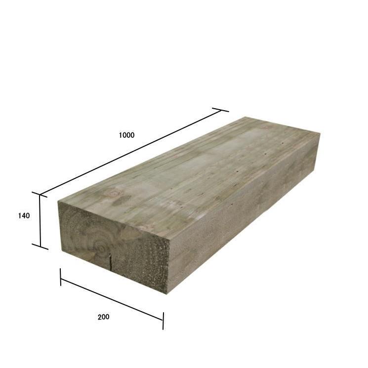 枕木　ナチュラル仕上げ　約1000×約200×約140　（枕木/アプローチ/花壇/車止/土留/縁石/菜園/花壇/枠/階段/ステップ/敷石/縁木） |  | 01
