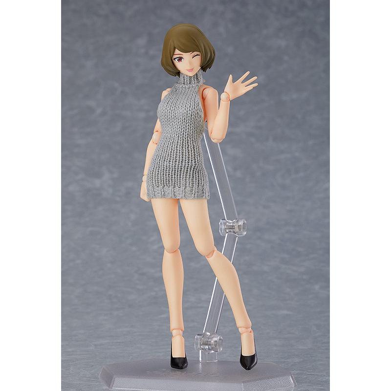 【未開封】[特典付き] figma 女性body チアキ バックレスセーター figma 女性body（チアキ） with バックレスセーターコーデ