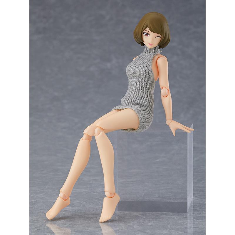 figma 女性body（チアキ） with バックレスセーターコーデ : ホビー