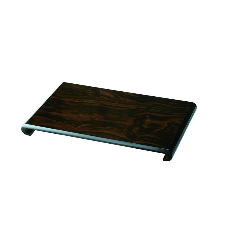 飾り棚 黒檀調 三段 飾り台 敷板 和風 フラワーベース 新築祝 花瓶 飾り台