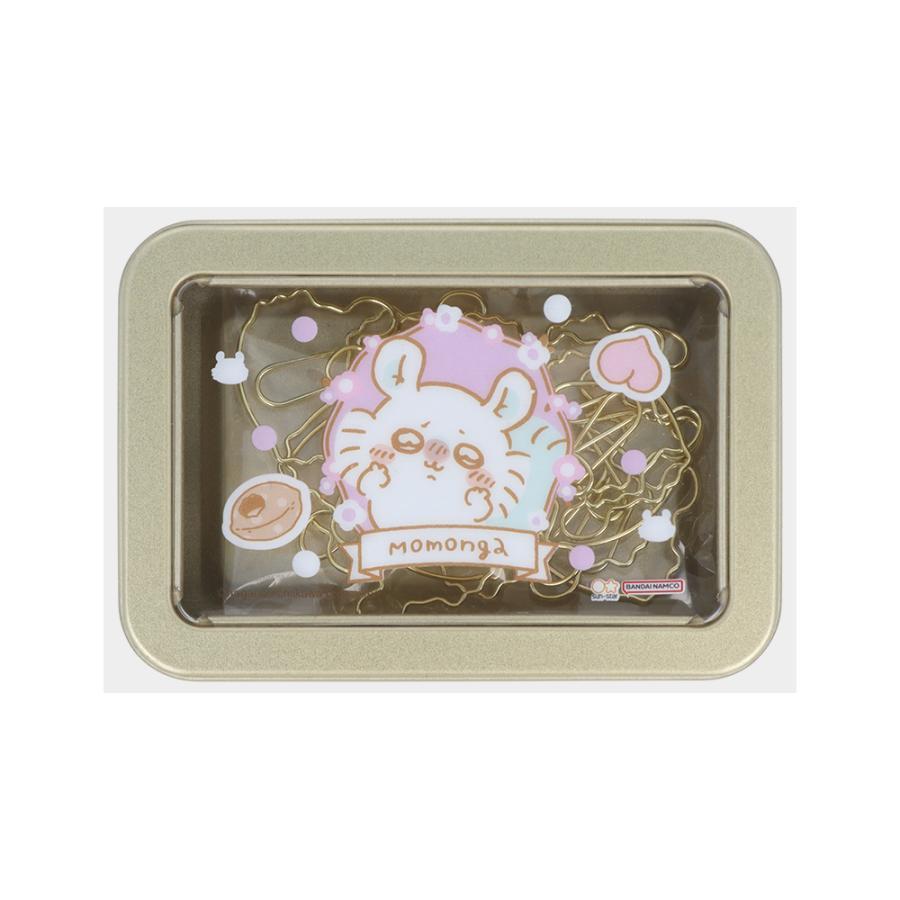ちいかわモモンガ 77点セット サンスター文具 【ちいかわ 公式ライセンス商品】缶入クリップ ちい