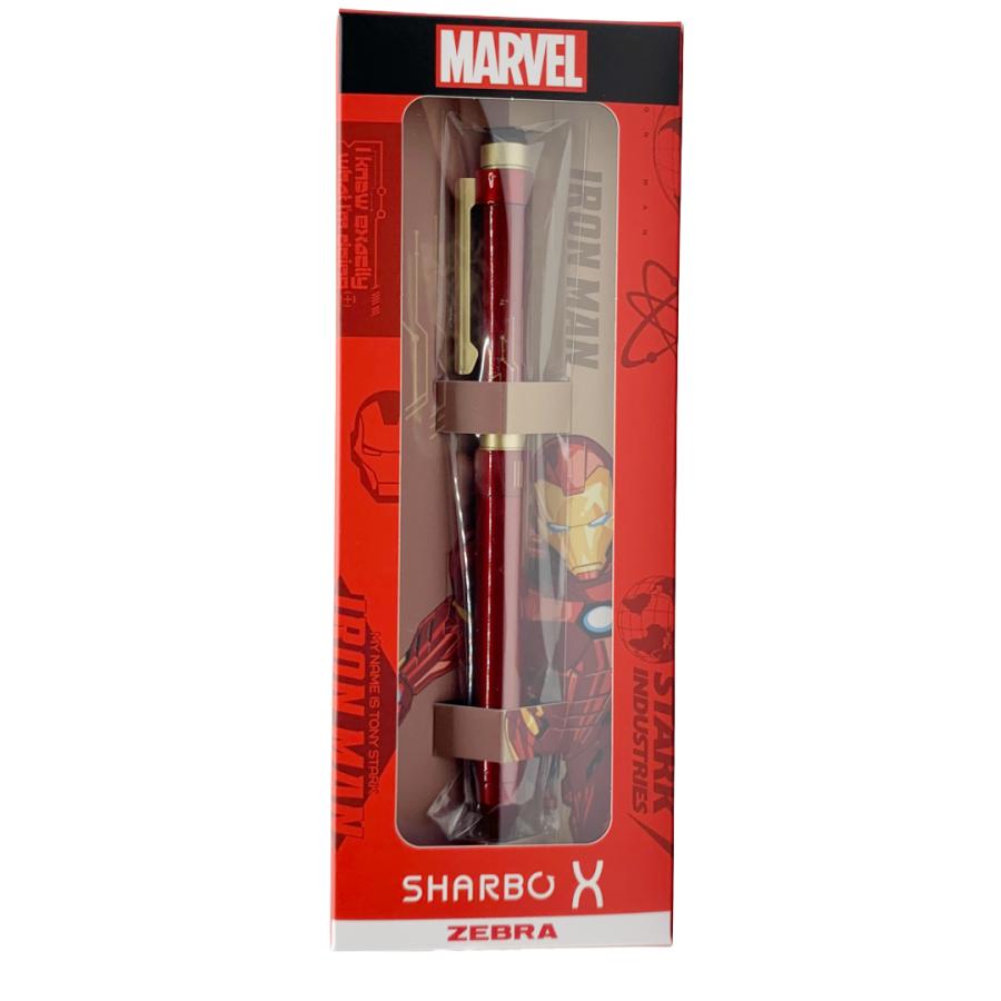 【数量限定】ゼブラ　シャーボX　MARVELデザイン2024　アイアンマン　リフィル付き　SB14-IM｜nakaya-stationary｜03