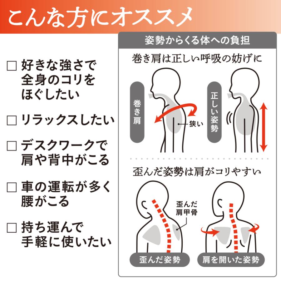 中山式 ＼TVで紹介されました／ 中山式快癒器 2球式 公式 指圧 ほぐし