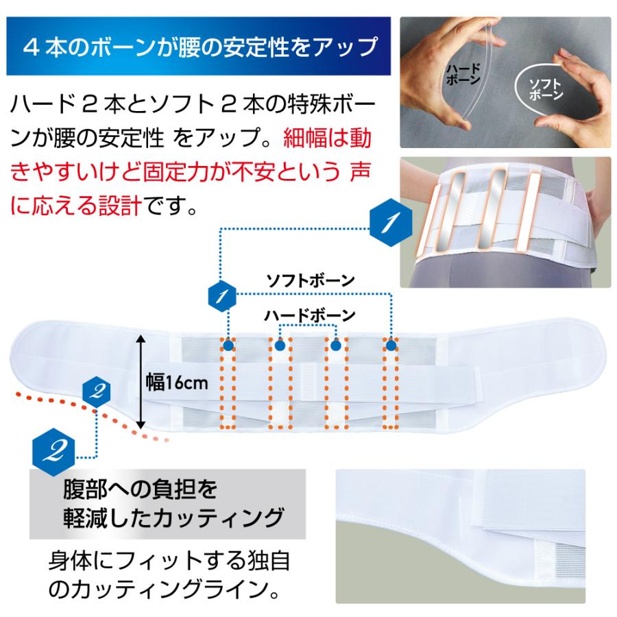 中山式 腰椎医学コルセット スリムライト 16cm 医療メーカー 公式 日本