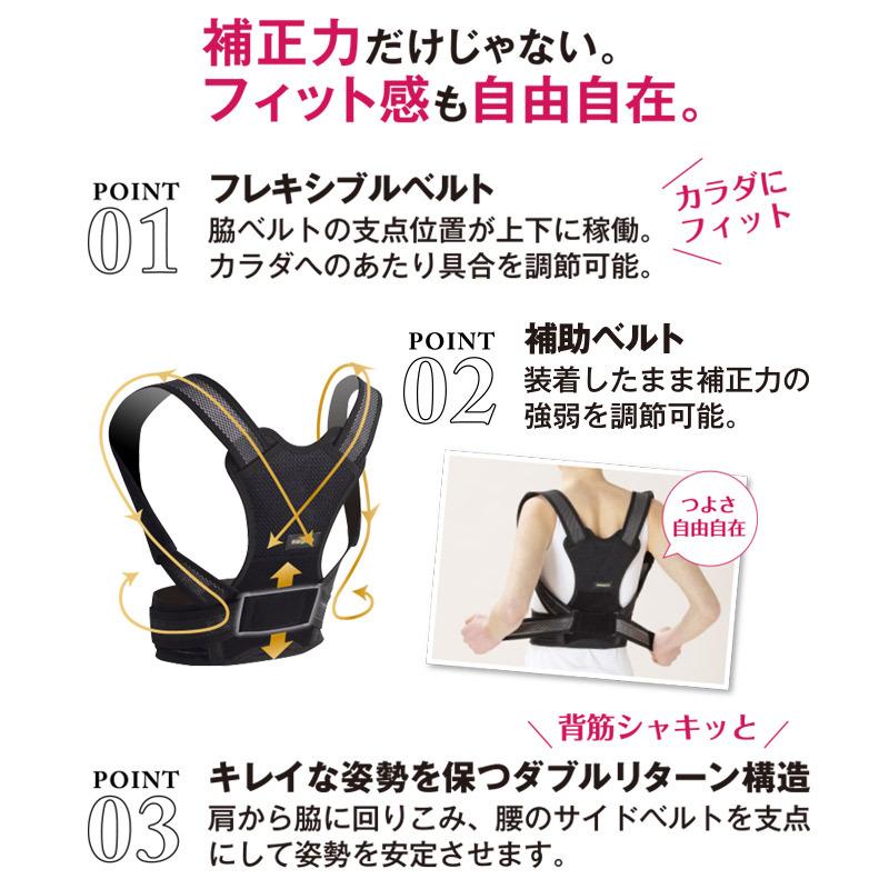 中山式 猫背矯正ベルト 姿勢矯正 magico 姿勢サポーターPlus リベロ