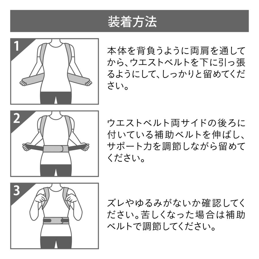 中山式 姿勢サポーター 猫背矯正ベルト 姿勢矯正ベルト 矯正 美姿勢