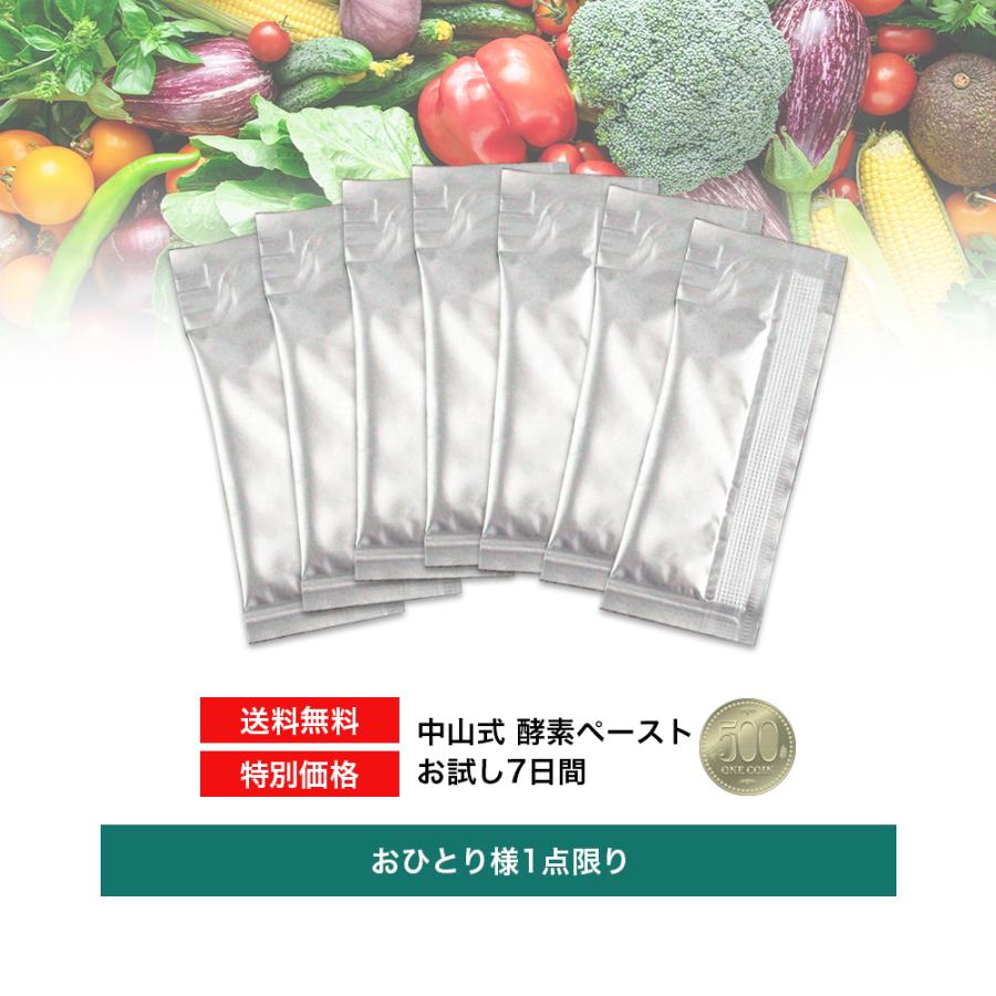 酵母菌植物発酵エキスペースト、3本セット、未開封、破格 中山式 【お試し7日分】 酵素ペースト 73種の素材 日本製 酵素 発酵