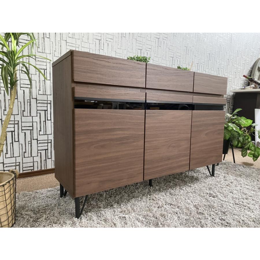 アウトレット サイドボード 120cm リビング収納 キャビネット ライダー