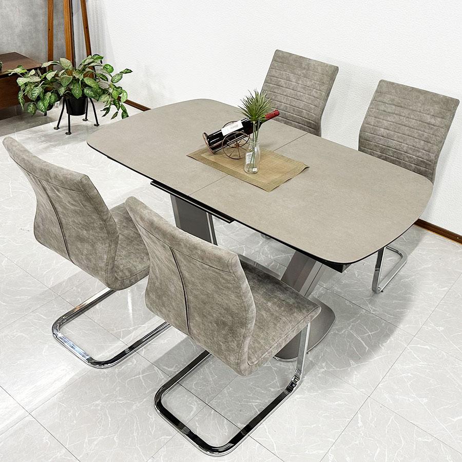 新品】セラミック ダイニングテーブルセット 幅140cm-180cm 伸長 新品】セラミック ダイニングテーブルセット 幅140cm-180cm 伸長