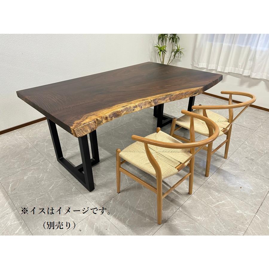 無垢 一枚板テーブル 幅182.5cm 天厚55mm 一点モノ 脚付き 一枚 無垢 一枚板テーブル 幅182.5cm 天厚55mm 一点モノ 脚付き 一枚