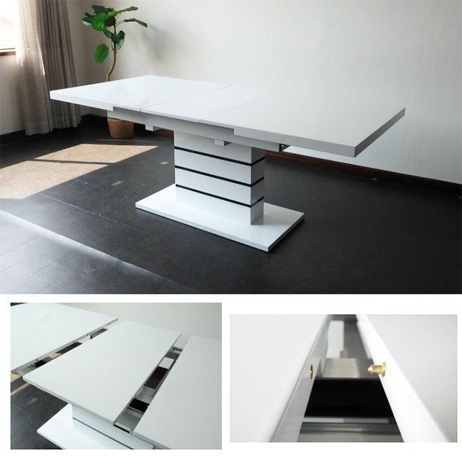 新品】ダイニングテーブル 160-200cm 伸長式 テーブル 新品】ダイニングテーブル 160-200cm 伸長式 テーブル