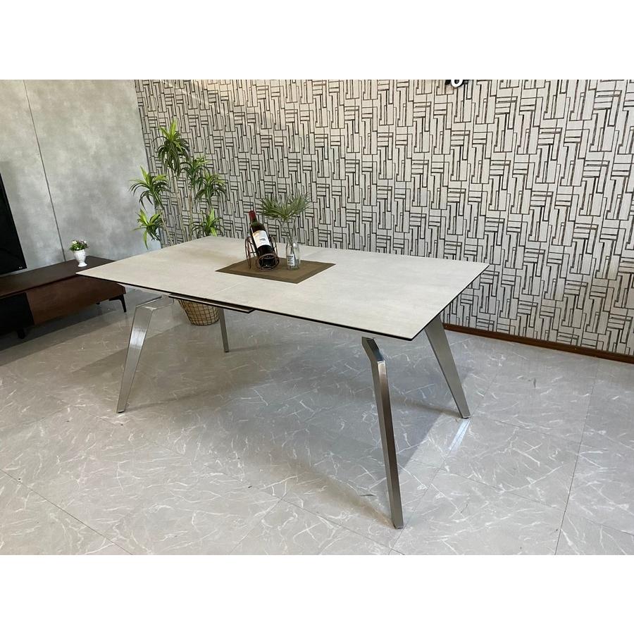 新品】セラミック ダイニングセット 幅160cm-200cm 伸長式 4人掛け