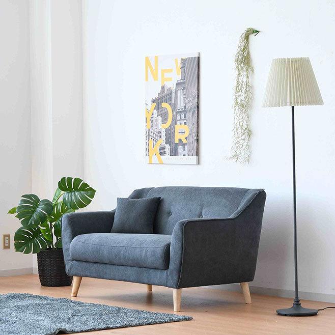 ソファー 2P 2人掛け ソファ 幅132cm おしゃれ グレー/ベージュ フィール ※送料無料※ 521sffeel2pインテリア