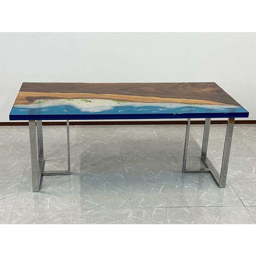 レジンテーブル ダイニングテーブル 幅180cm 蓄光 夜光 海 海岸 レジンテーブル ダイニングテーブル 幅180cm 蓄光 夜光 海 海岸
