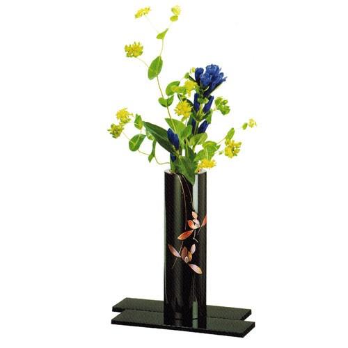 黒 7.0 丸花生け ラン 板花台付 ABS樹脂製 ウレタン塗装 誕生日 米寿祝