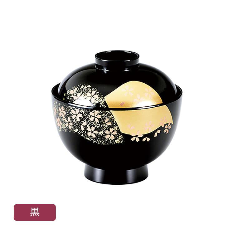 京 吸椀 山桜 全2種 フェノール樹脂製 ウレタン塗装 会津塗り 会津