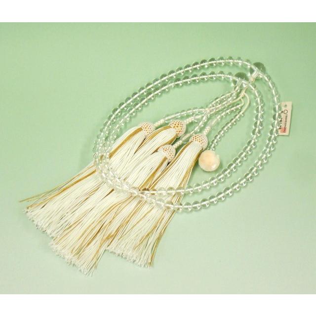 夏期間限定☆メーカー価格より68%OFF!☆ 日蓮宗 本式数珠 本水晶 共玉