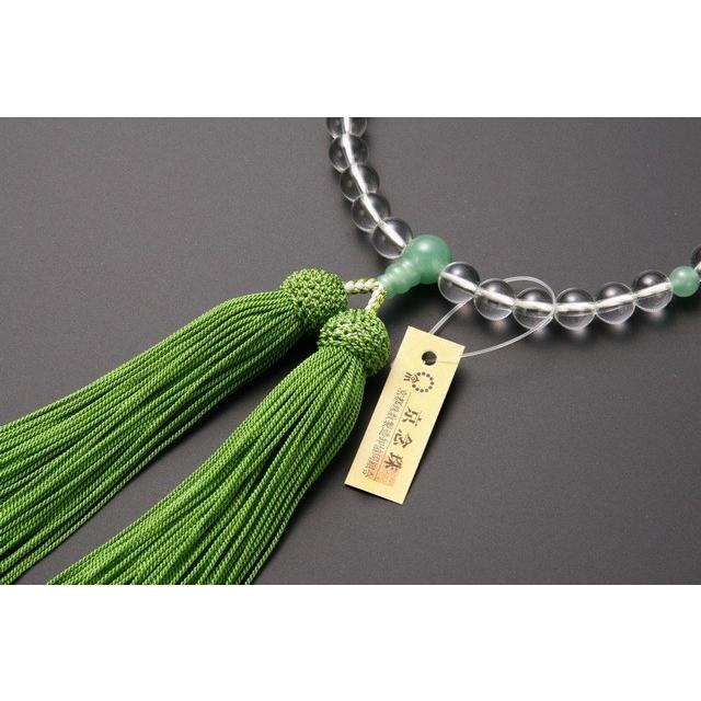 数珠 箱入り美品 ペア数珠 御念珠 男性用・鉄刀木 女性用・翡翠入 お