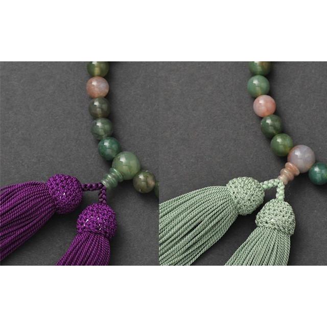 出雲瑪瑙碧玉３３珠　片手念珠　女性物 念珠】桜瑪瑙 片手8mm 共仕立 本絹頭房 SN008 – 祈り百貨店 出雲瑪瑙