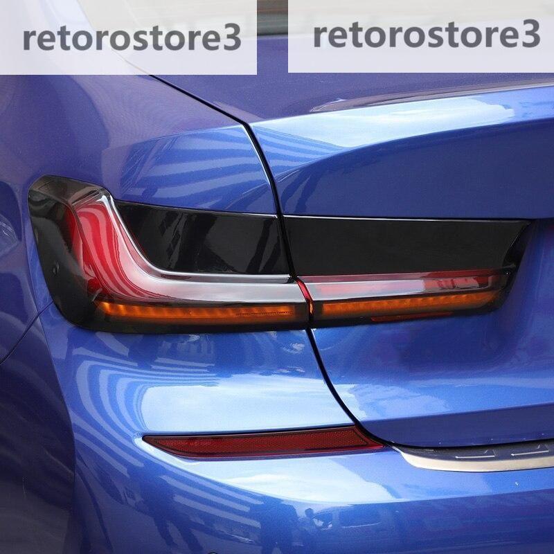 BMW 3シリーズ G20 G21 2020-2022 ABS製テールライト保護カバー 黒塗り テールライトカバー 外装カスタムアクセサリー用｜nakayamashoten｜06
