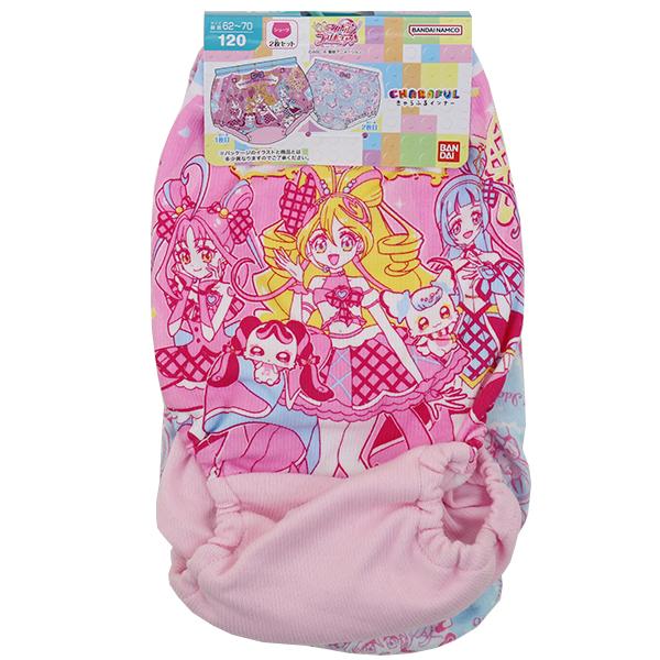 綿65％ 2枚組 キミとアイドルプリキュア♪ 子供 キッズ 女児 ショーツ