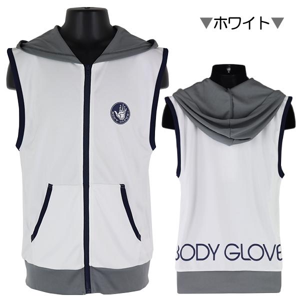 訳アリ※ BODY GLOVE ノースリーブパーカー フード付き ラッシュガード